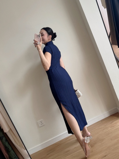 Ya Shen Stripe Cheongsam