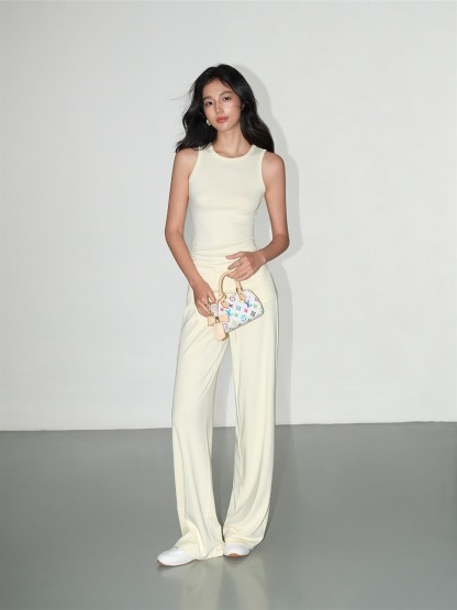 Lenora Draped Tank Top & Straight-Leg Pants (Sold Separately)