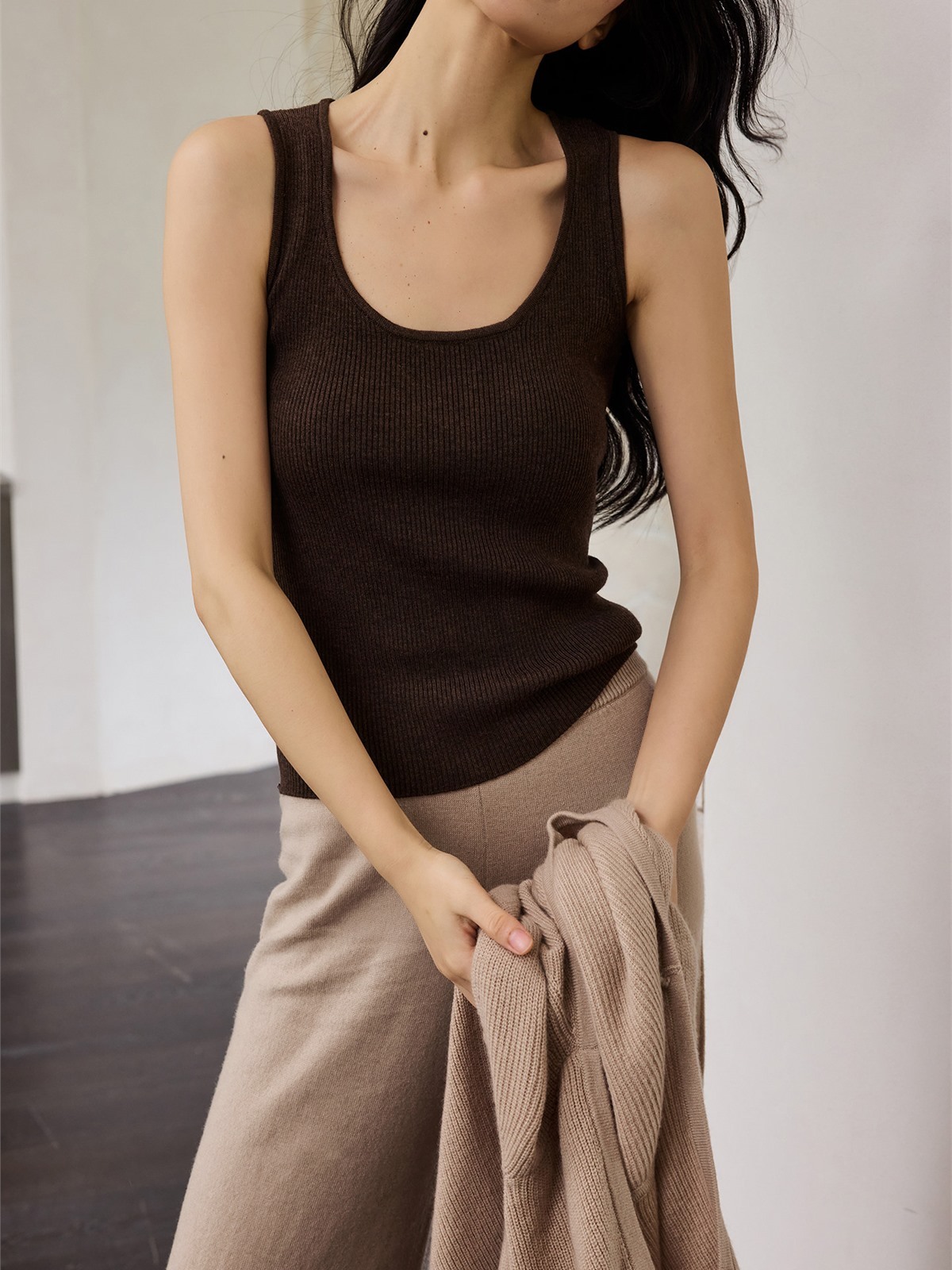 Hya Oversized Knit Top, Singlet & Wide-Leg Pants (Sold Separately)