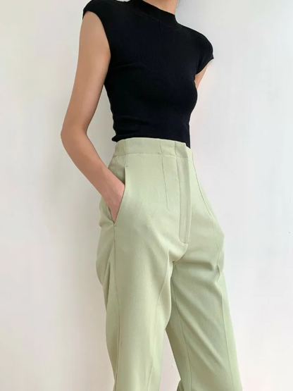 Mikeyla Cap Sleeve Knit Top-The Black Bow-