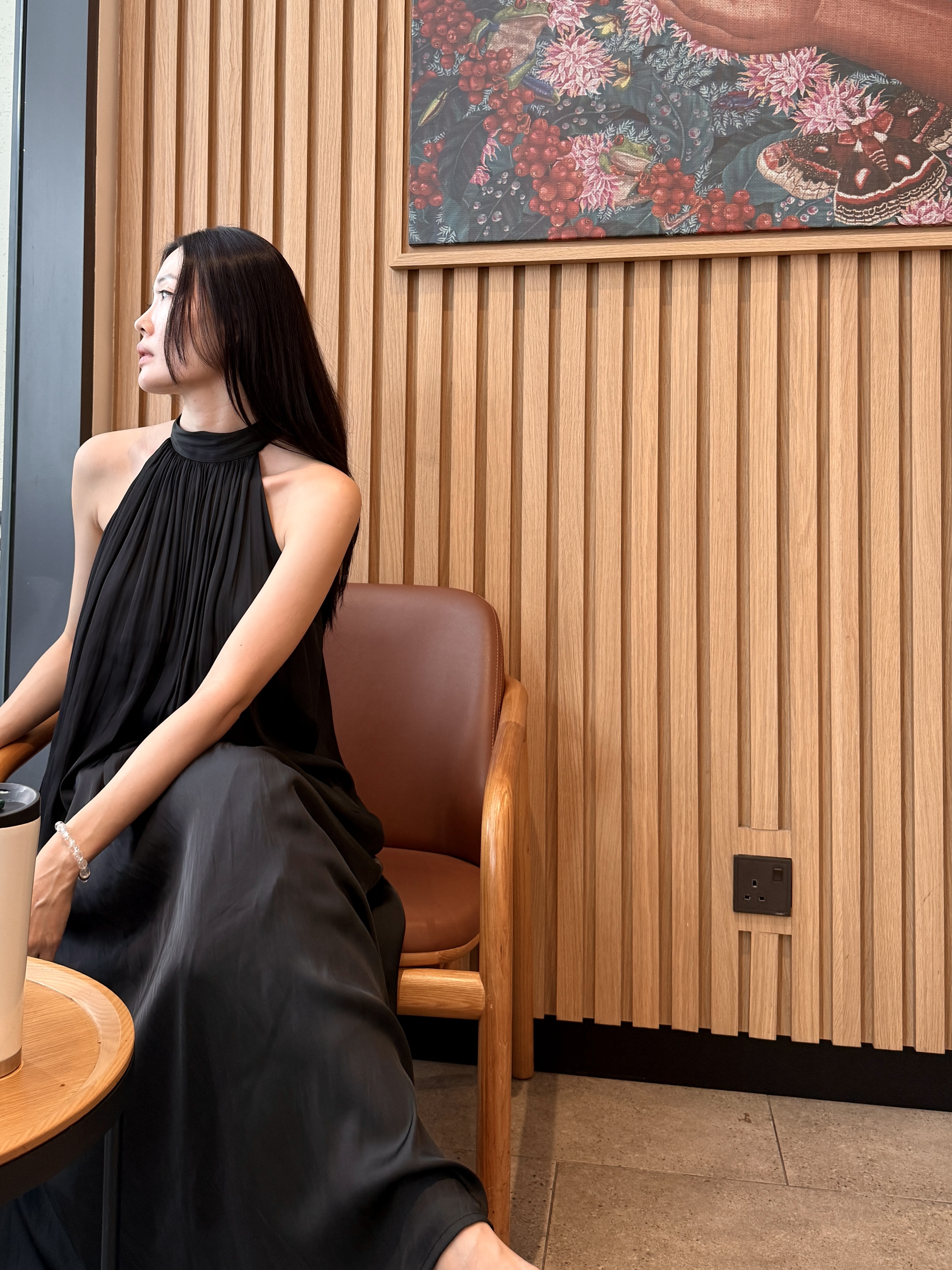 Winona Neck Tie Maxi Dress