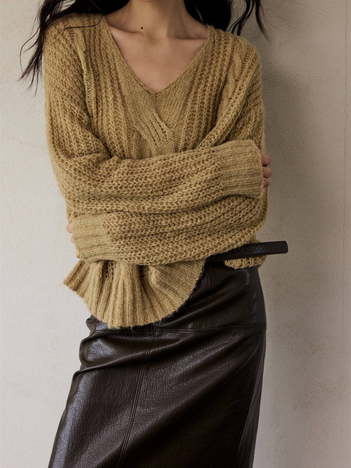 Heze Open-Knit Relaxed Sweater