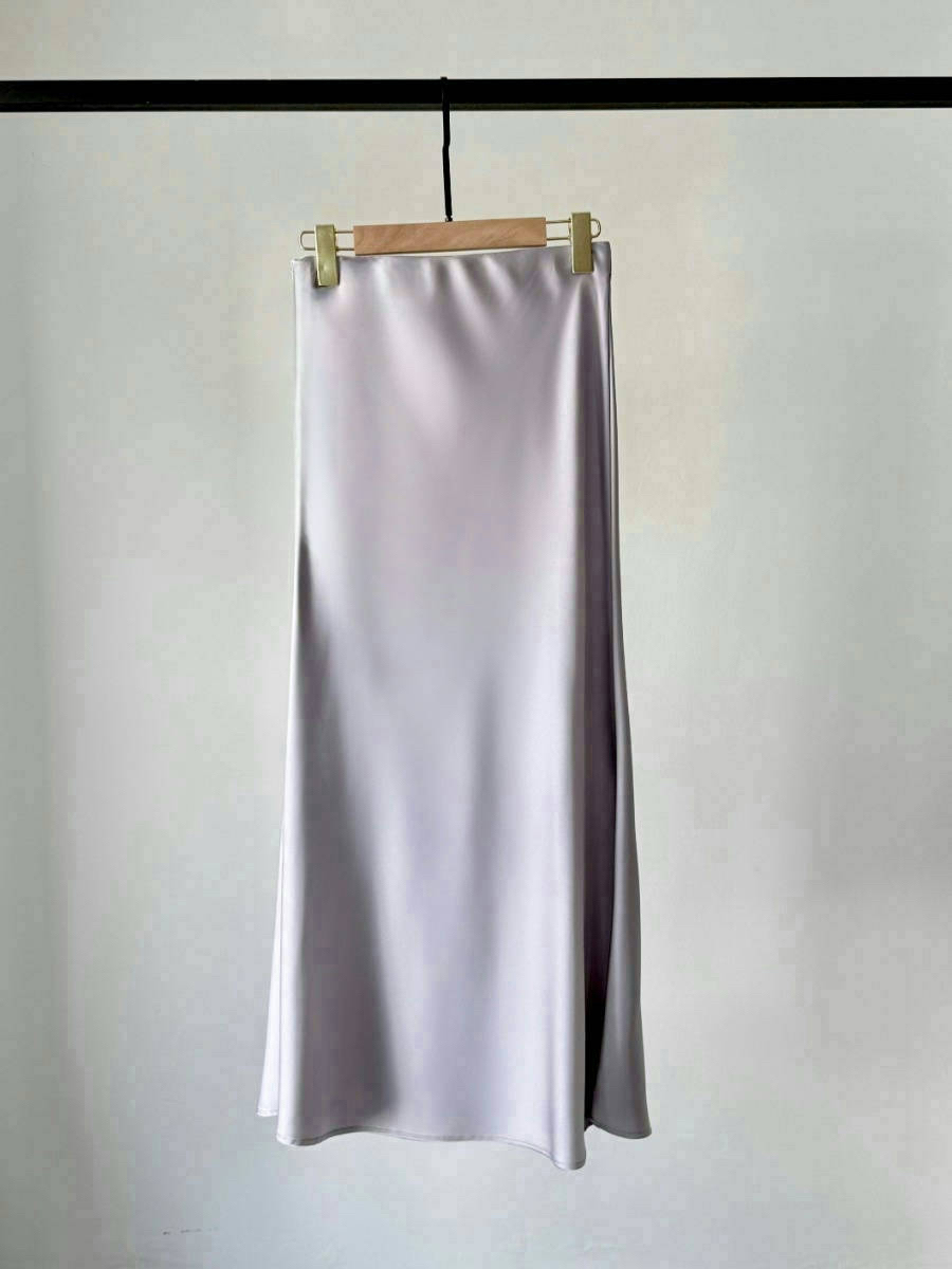 Cacaly Satin Bias Cutting Skirt