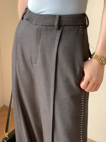 Demian High-Waist Tailored Wide-Leg Pants