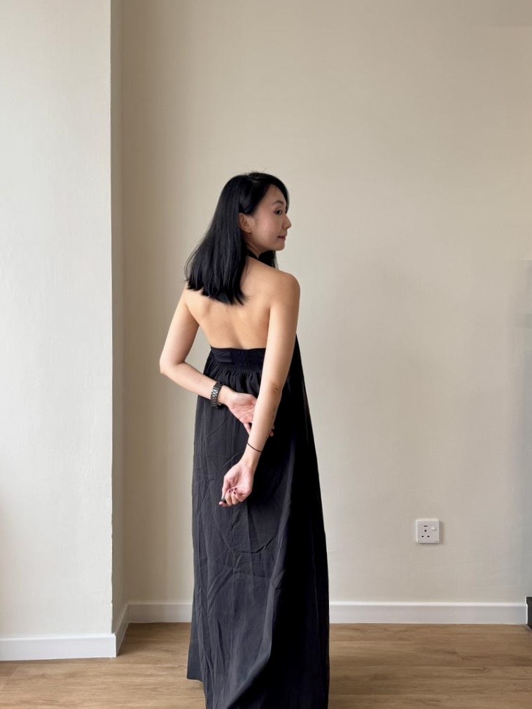 Chizu Halter Neck Bare Back Dress (DR103)