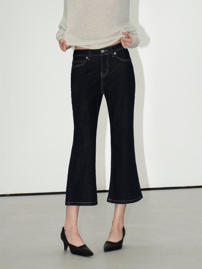Laurel Cropped Flare Jeans
