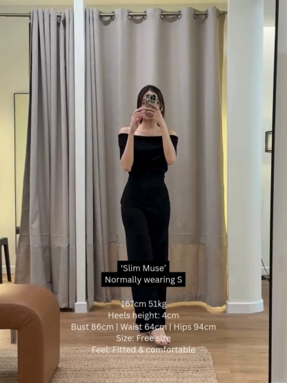 Off Shoulder Knit Top (TP105)