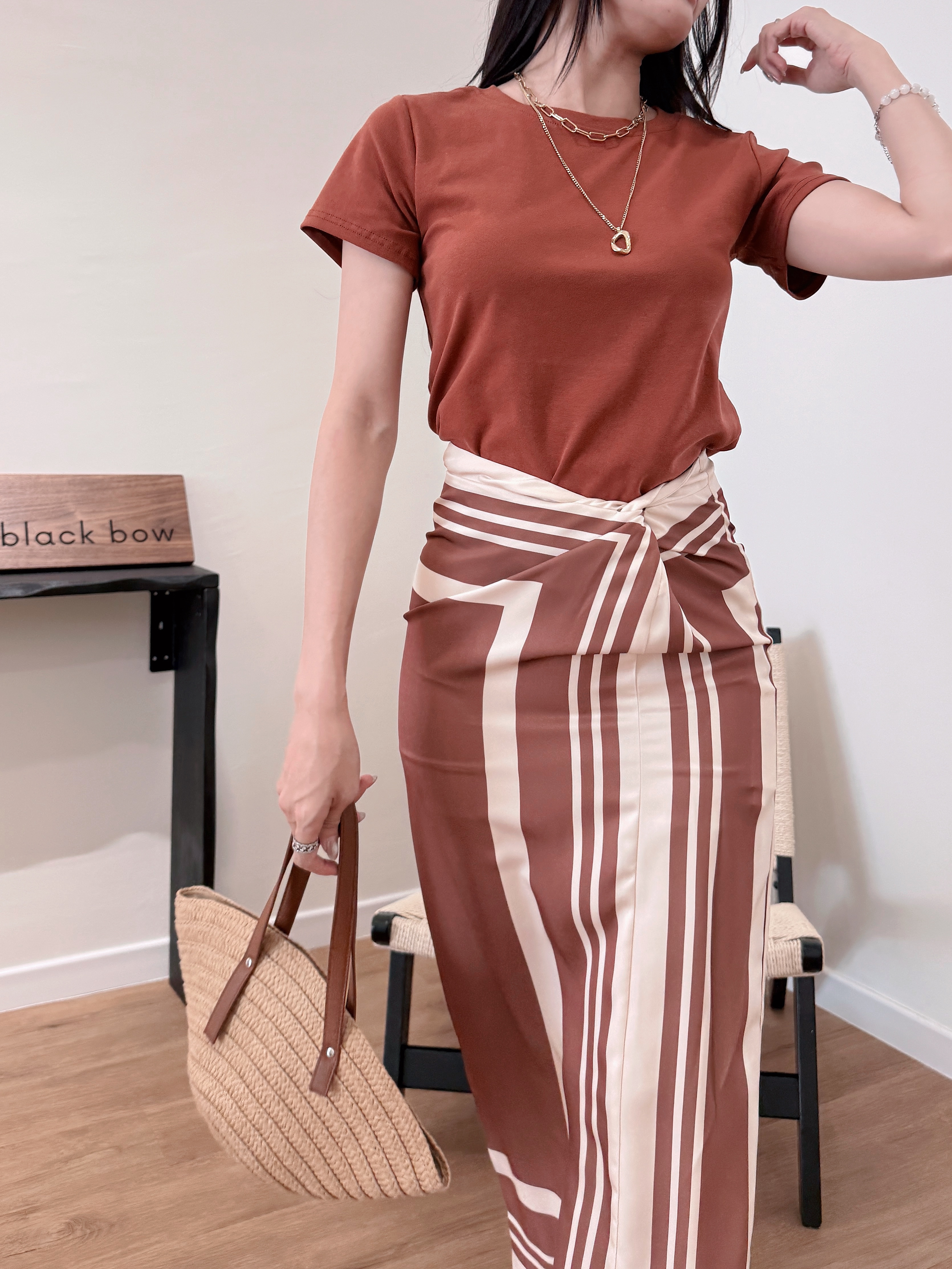 Wrenley Geometric Draped Skirt (Top to purchase seperately)