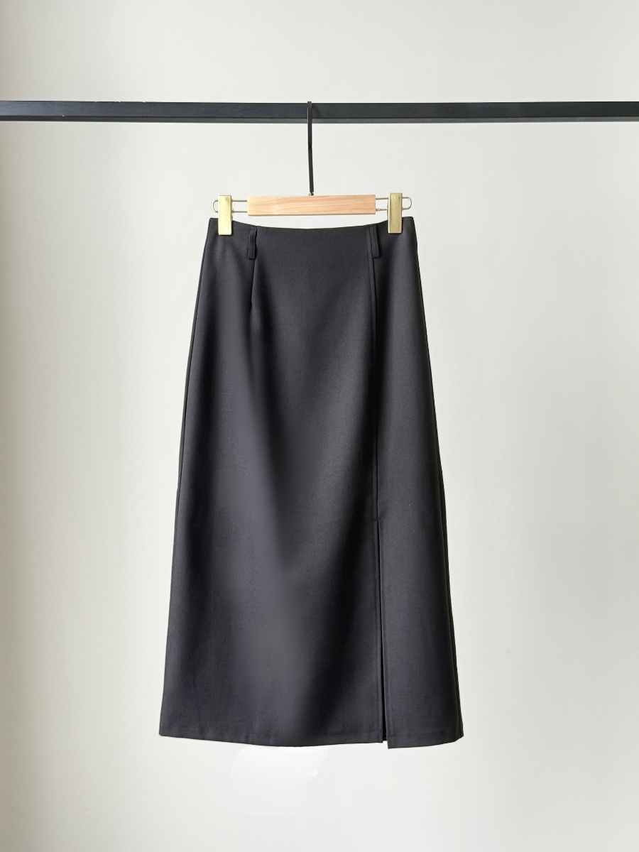 Sabrine A-Line Side Slit Skirt