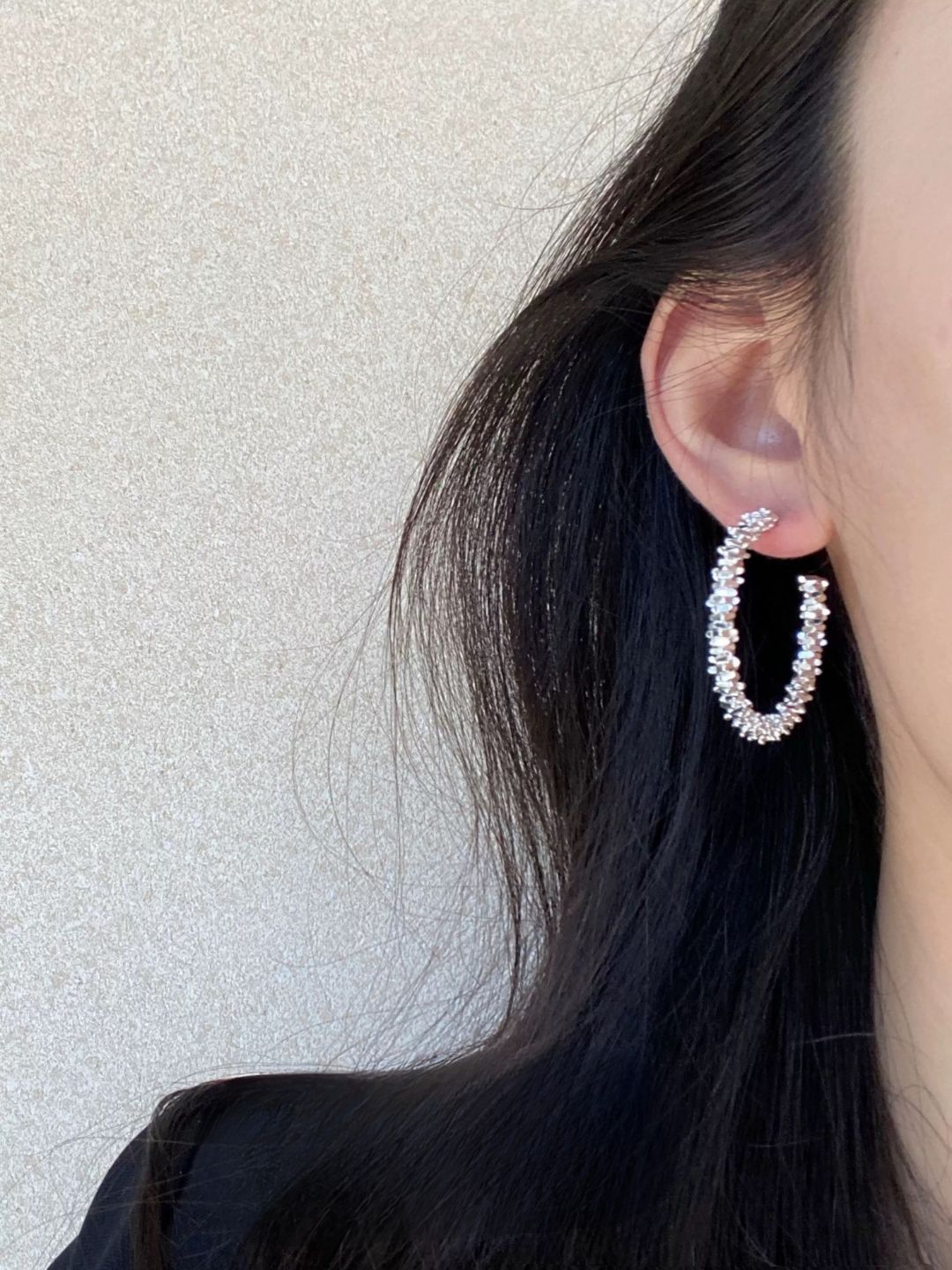 Zenya Bling Hoop Earrings