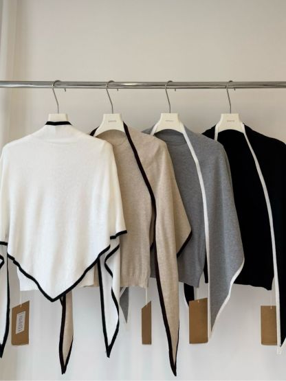 Yonaly Top & Shawl Two Pieces Top