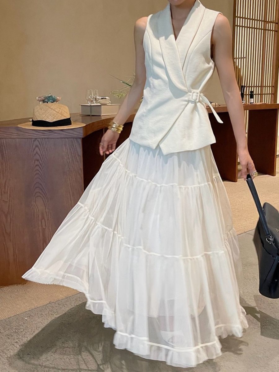 Ashley Vest and Tutu Skirt Set