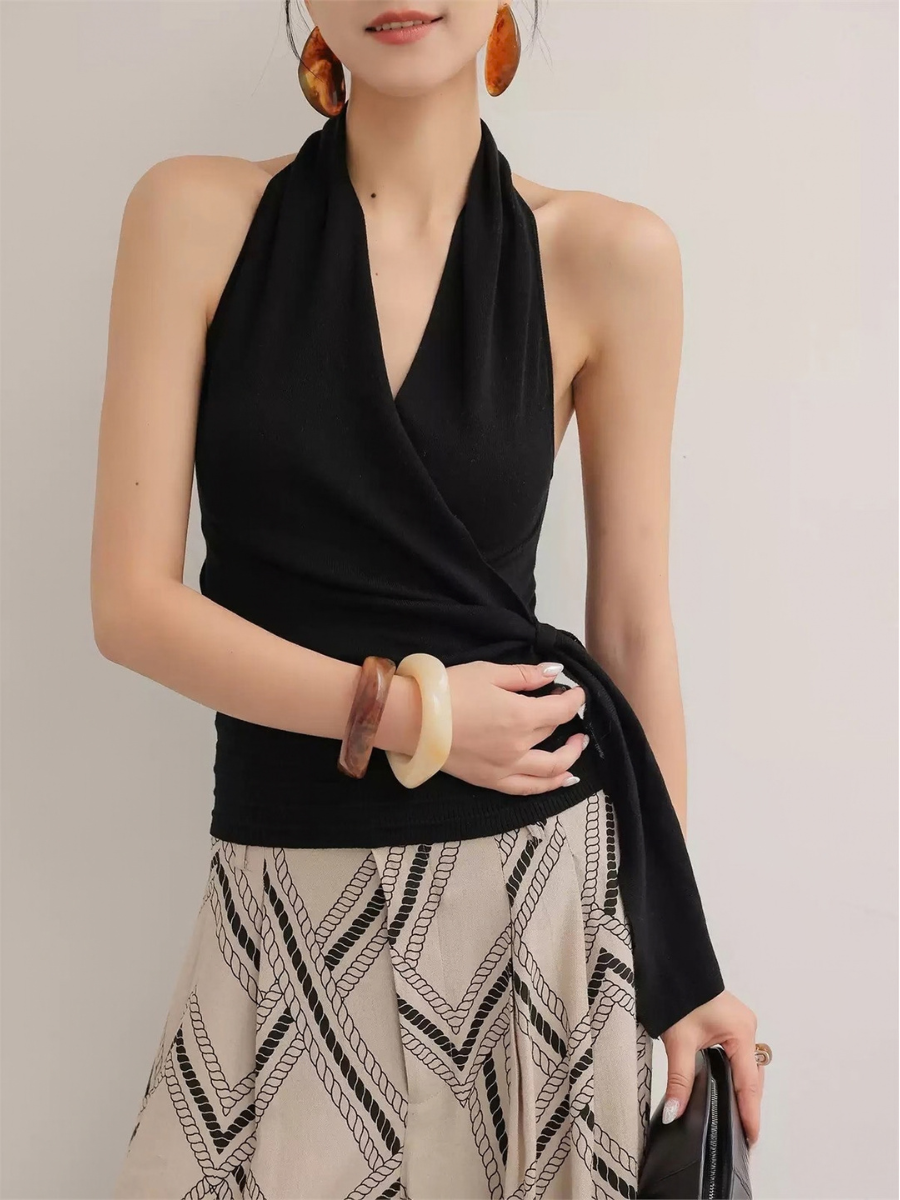 Hilary Draped Sleeveless Top