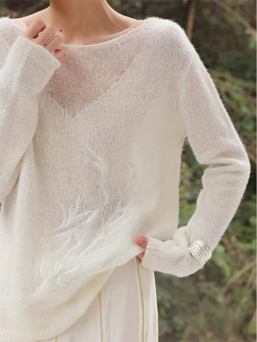 Hester Sheer Long-Sleeve Top