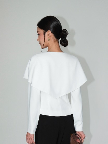Louie Sculpted Capalet Blazer