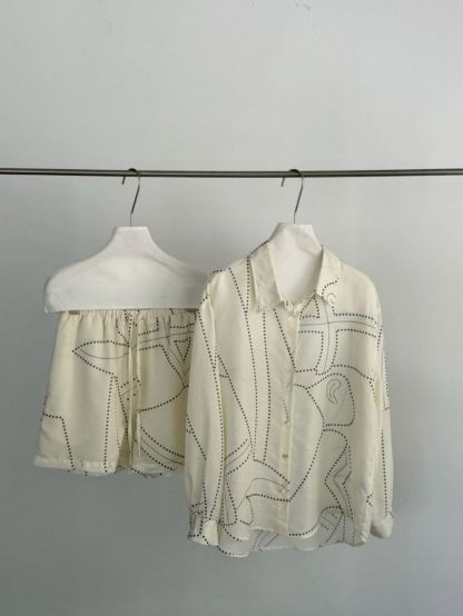 Poe Graphic Printing Shirt & Shorts Set