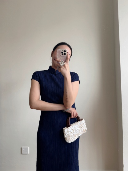 Ya Shen Stripe Cheongsam