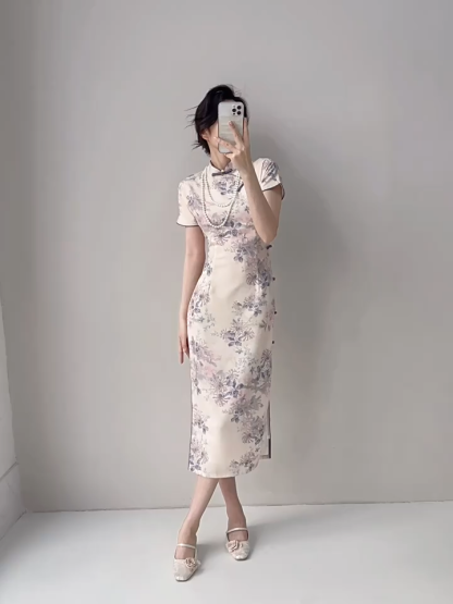 Ci Rui Floral Cheongsam