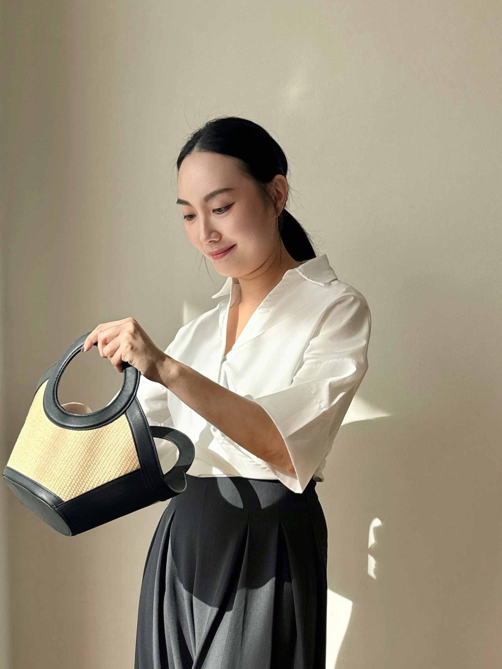 Verona Mid Sleeve Waist Tie Shirt