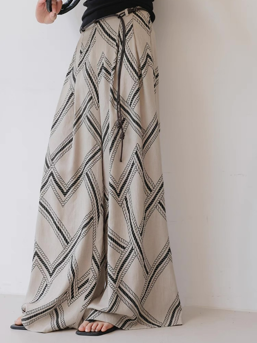 Michelle Grid Culottes