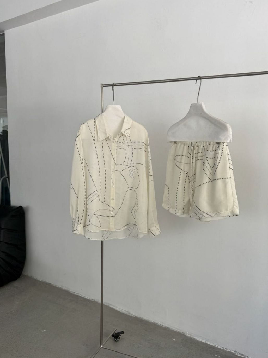 Poe Graphic Printing Shirt & Shorts Set