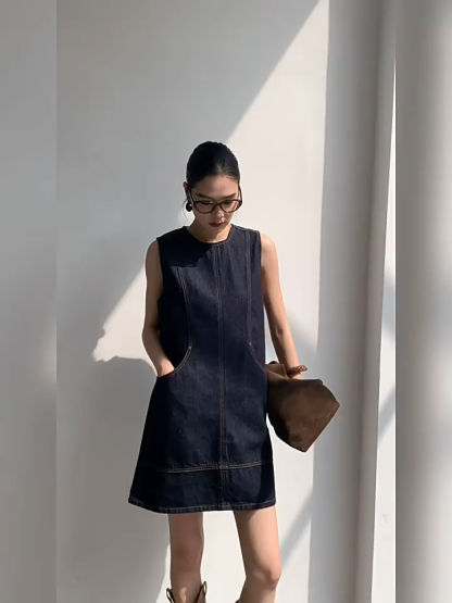 May Denim Shift Dress