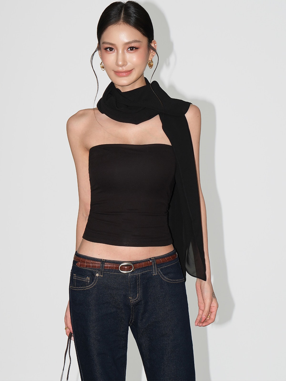 Liora Chiffon Cape & Tube Top (Sold Separately)