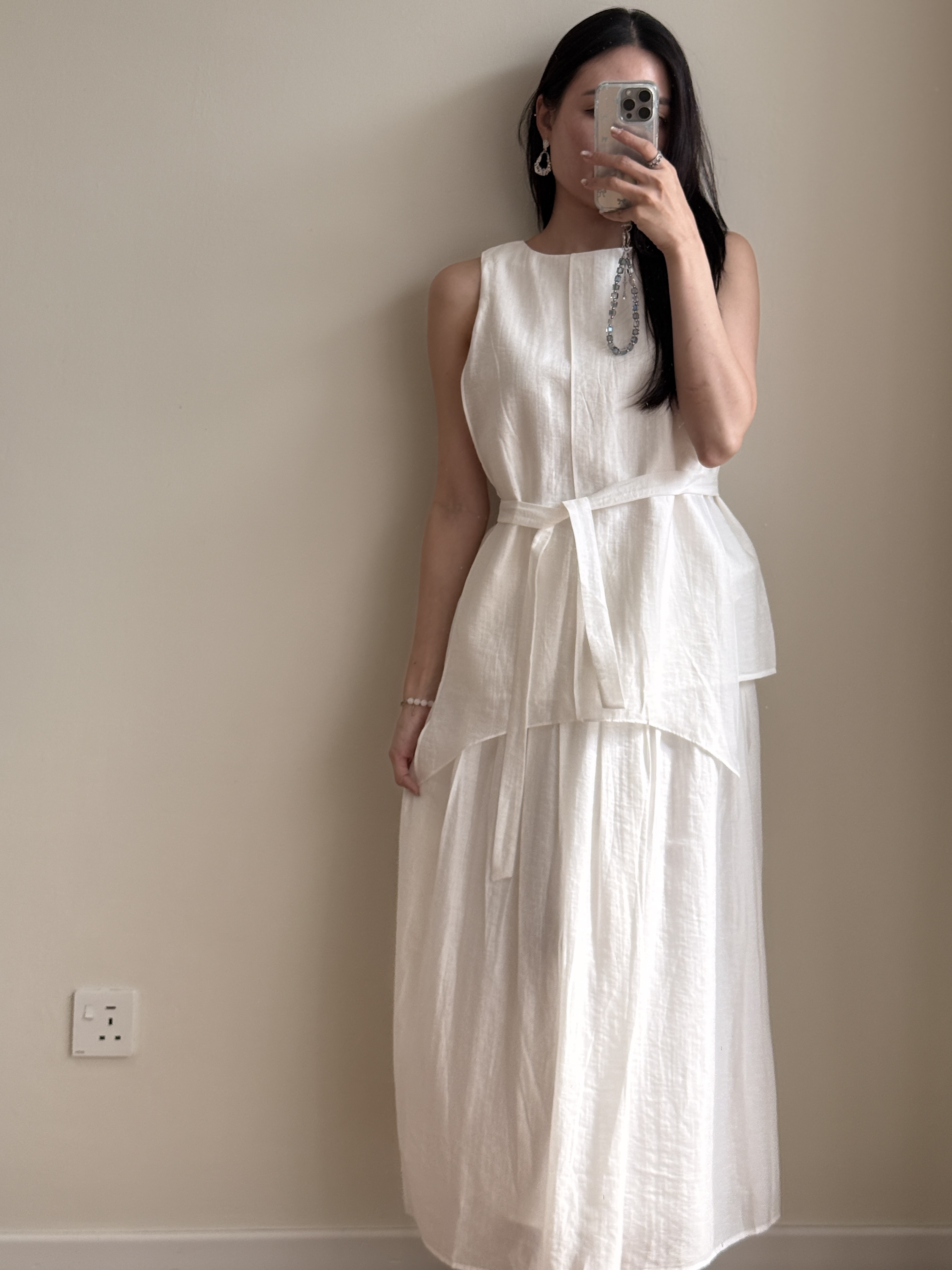 Peyton Tencel Sleeveless Top & Skirt Set 