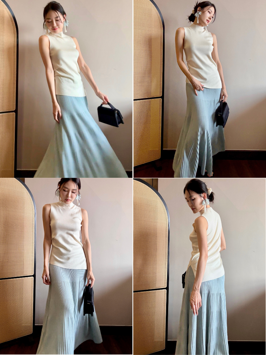 Emma Pleated Maxi Skirt
