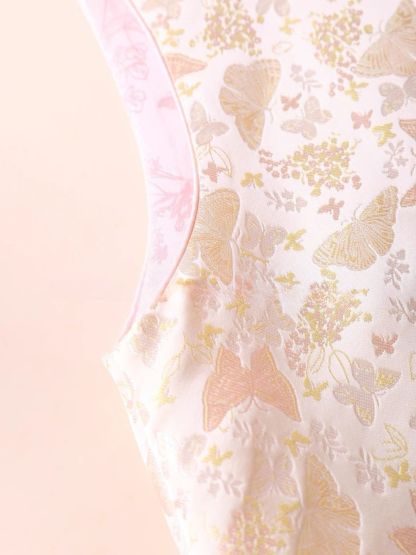 Ling An Two Sided An Butterfly Printing Oriental Vest