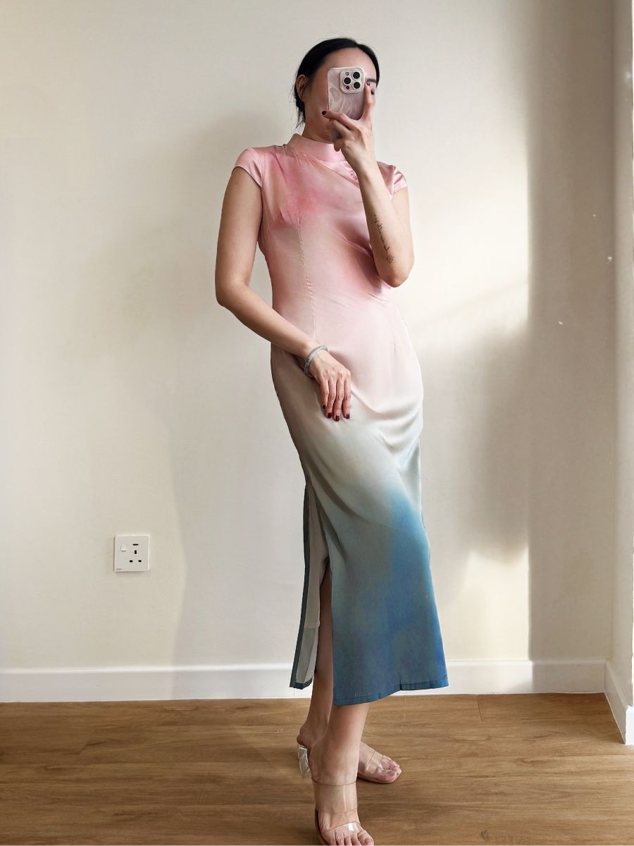 Ci Ai Gradient Colour Cheongsam