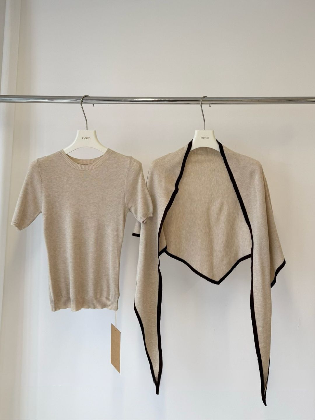 Yonaly Top & Shawl Two Pieces Top