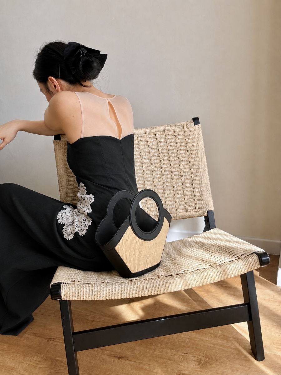 Choum Lace-Appliqué Column Dress