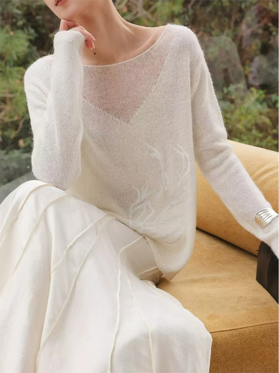 Hester Sheer Long-Sleeve Top