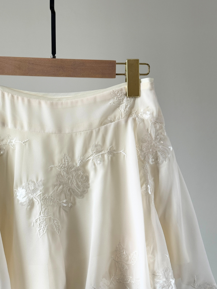 Ding Er Sequin Mini Skort-The Black Bow-