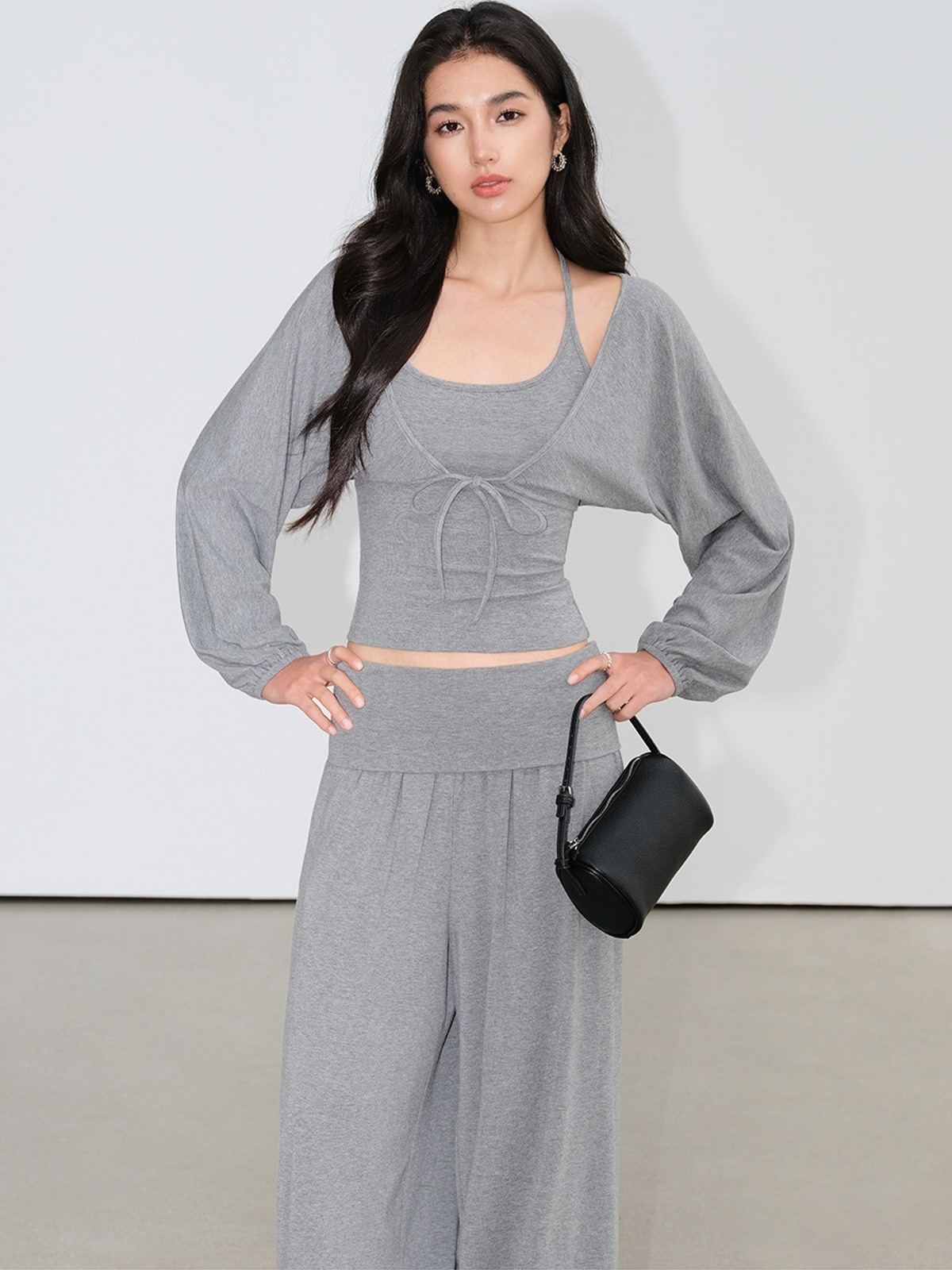 Loredana Camisole, Cropped Cardigan & Wide-Leg Pants (Sold Separately)