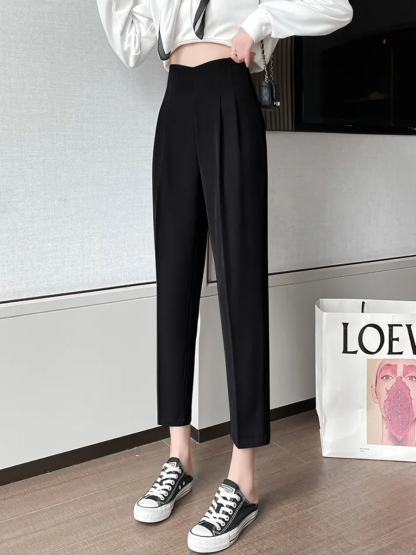 Luna Peg Leg Pants-The Black Bow-