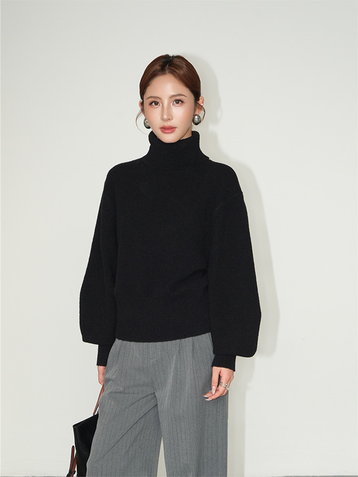 Lydia Relaxed Turtleneck Sweater