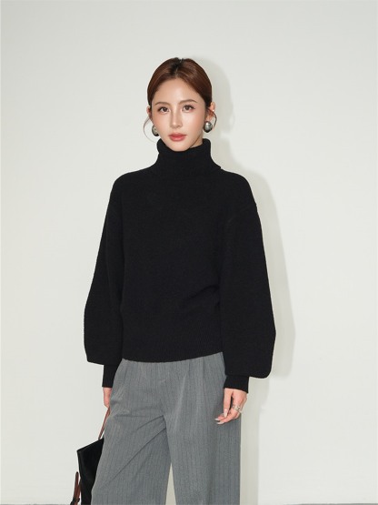 Lydia Relaxed Turtleneck Sweater