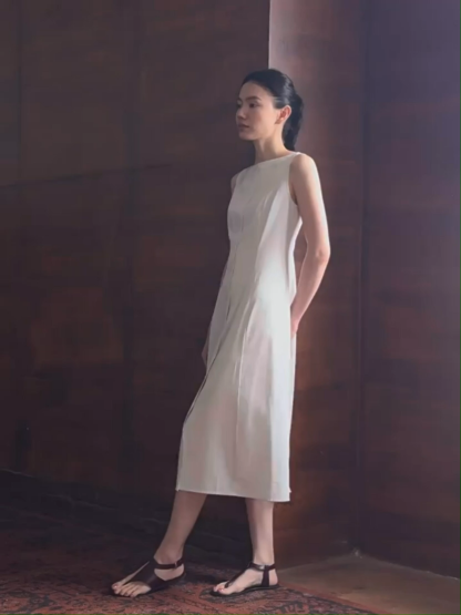 Rafael Bateau Neck Structured Dress