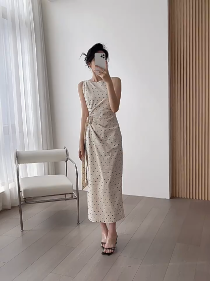 Mckenzie Waist Tie Linen Dress