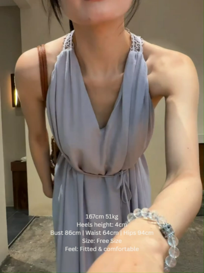 Yohaira Back Lacey Dress