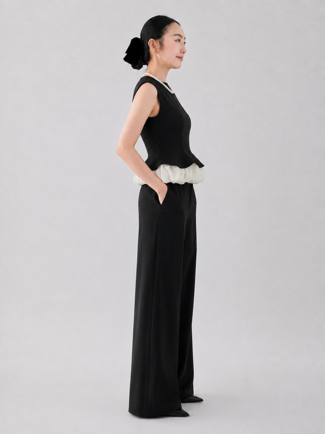 Charlotte Trim Peplum Top