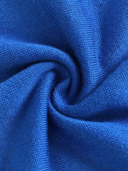 Lucienne Relaxed V-Neck Wool-Blend Knit Top