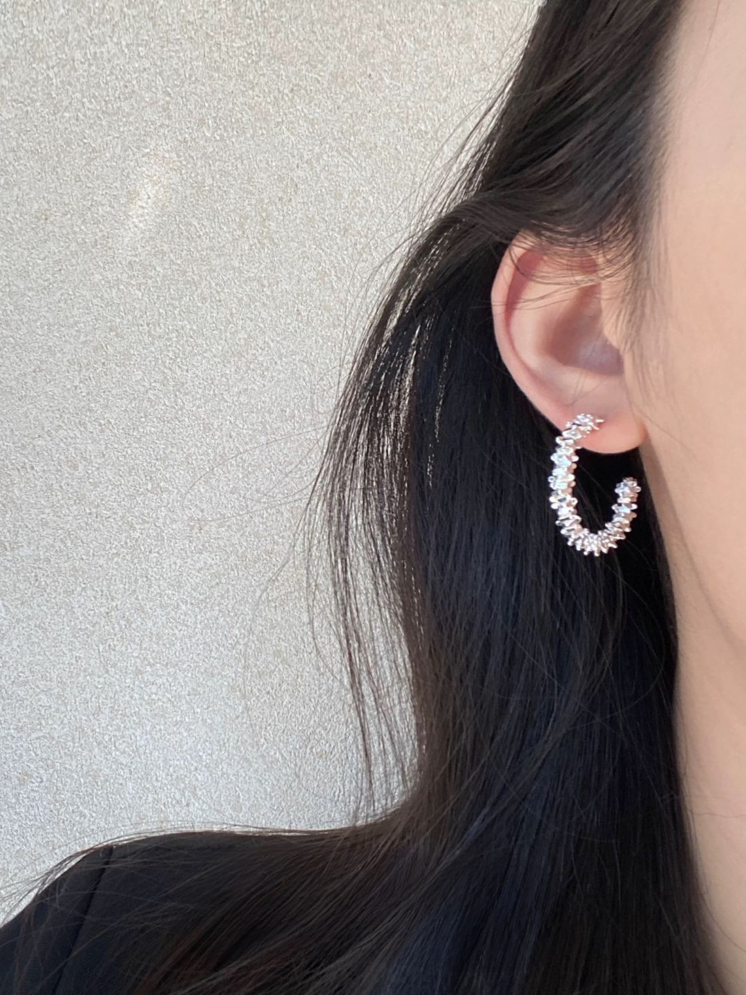 Zenya Bling Hoop Earrings