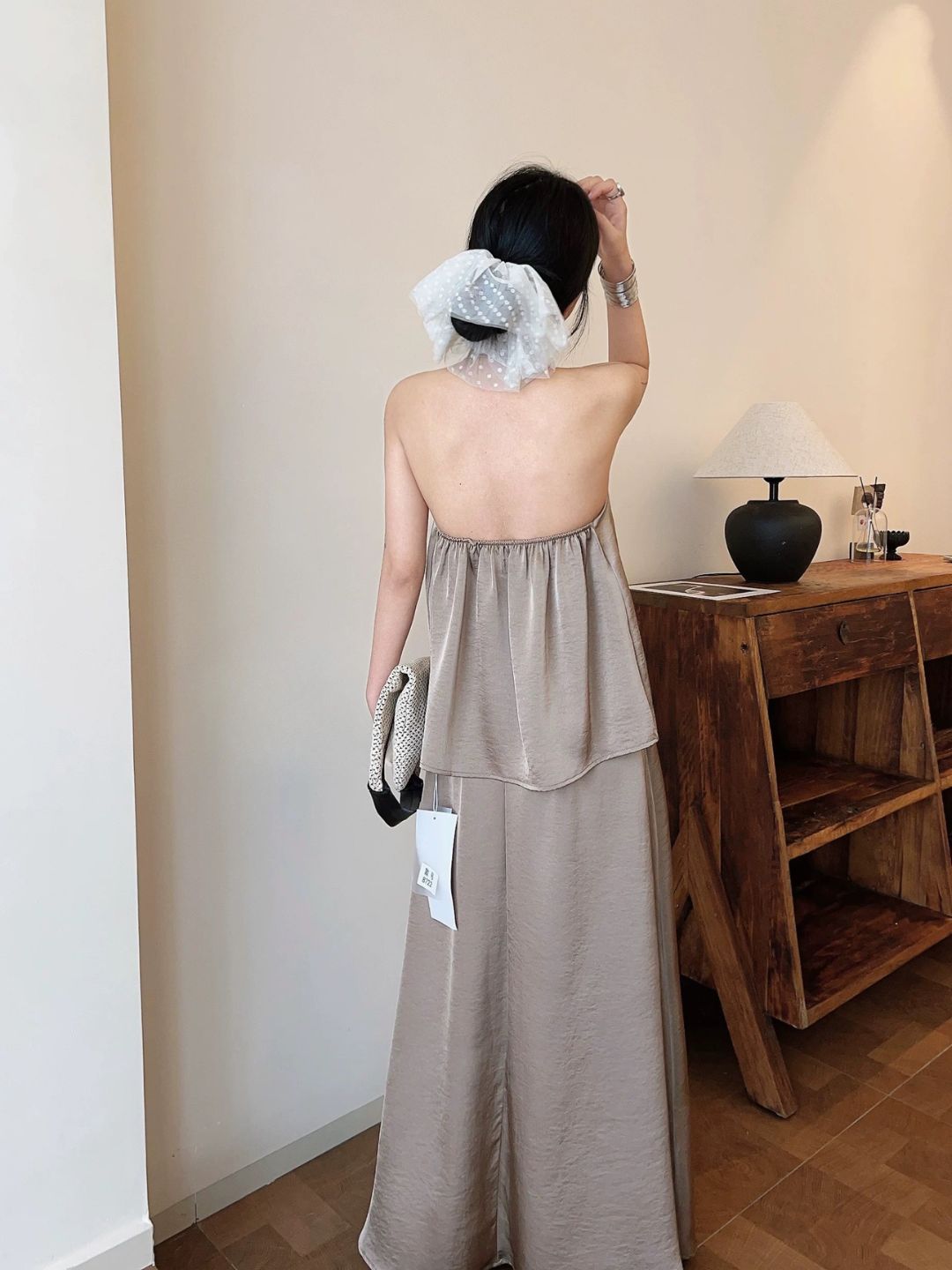 Laken Swing Collar Top & Skirt Set