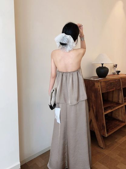 Laken Swing Collar Top & Skirt Set