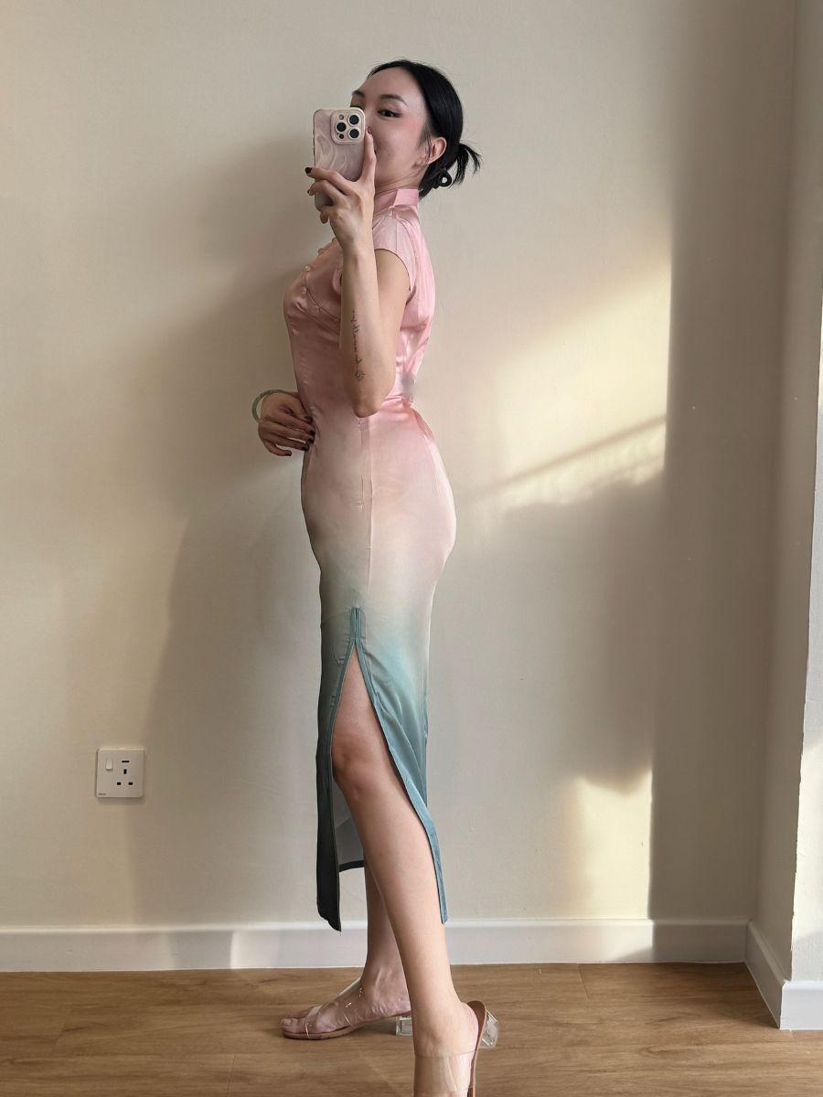 Ci Ai Gradient Colour Cheongsam