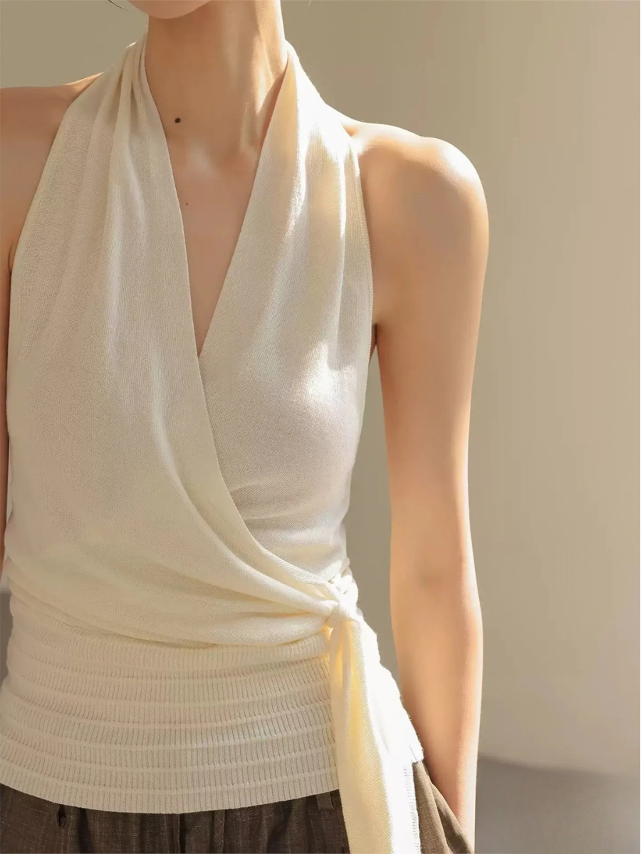 Hilary Draped Sleeveless Top