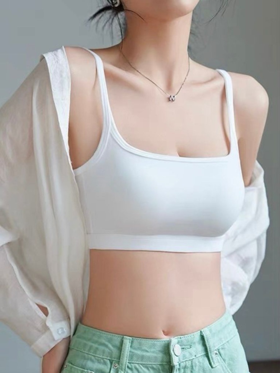 Qala Low Back Padded Crop Top